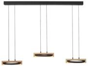 MONDO LED Pendelleuchte FAMERA, 6-flammig, Braun, Schwarz, Eichenholz,...