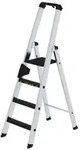 PROREGAL&reg; Stehleiter Stufen-Stehleiter 250 kg einseitig begehbar mit clip-step...