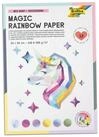 Folia Transparentpapier folia Regenbogen-Papier Block MAGIC RAINBOW, 240 x 340...