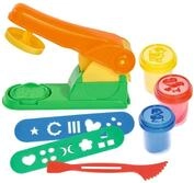 SIMBA Knete Kreativ Knete ART & FUN Softknete Knetpresse und 3x 50g Dose...