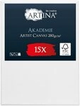 Artina Keilrahmen Keilrahmen Leinwand Akademie, 18x24cm, 15er Set, 100%...