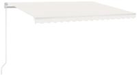 vidaXL Markise Markise Manuell Einziehbar mit LED 450x300 cm Creme (1-St)