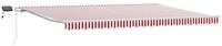 vidaXL Markise Ausziehbare Markise Rot und Wei&szlig; 500 x 350 cm (1-St)