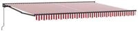vidaXL Markise Markisenrahmen Rot und Wei&szlig; 450 x 300 cm (1-St)