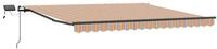 vidaXL Markise Ausziehbare Markise Mehrfarbig 450 x 350 cm Stoff und Aluminium...