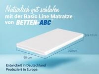 Kaltschaummatratze Basic-Line geeignet f. G&auml;ste-/Jugendbetten,Kernh&ouml;he,...
