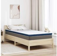 Matratzenauflage vidaXL, Matratzenauflage Wei&szlig; 100 x 200 cm Jacquard Stoff
