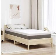 Matratzenauflage vidaXL, Matratzenauflage Wei&szlig; 90 x 190 cm Jacquard Stoff