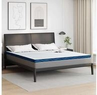 Matratzenauflage vidaXL, Matratzenauflage Wei&szlig; 180 x 200 cm Jacquard Stoff