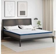Matratzenauflage vidaXL, Matratzenauflage Wei&szlig; 180 x 200 cm Jacquard Stoff