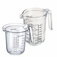 WESTMARK Messbecher Set 2tlg., Messkannen 0,5 l und 1 l, mehrsprachige...