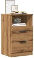 vidaXL Nachttisch, Nachttische 2 Stk. Artisan-Eiche 40x36x65 cm Holzwerkstoff