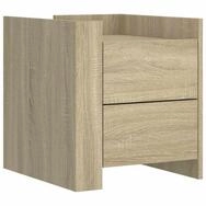 vidaXL Nachttisch Nachttisch Sonoma-Eiche 45x50x50 cm Holzwerkstoff (1-St)