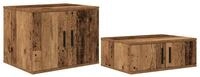 vidaXL Nachttisch Aufbewahrungsschrank 2 pcs Altholz 118 x 41 x 40 cm (2-St)