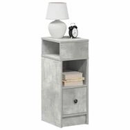 vidaXL Nachttisch NA Nachttische2er Set mit Schublade Betongrau 25x31x66 cm