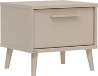 PAIDI Nachtkommode EEFJE in Beige, Schublade mit Soft-Close, verschiedene
