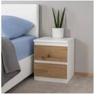 HTI-Living Nachtkommode Nachtkommode 2er Set Wei&szlig;-Artisaneiche (Set, 2 St., 2