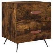 vidaXL Nachttisch Nachttisch R&auml;uchereiche 40x35x47,5 cm Holzwerkstoff (1-St)