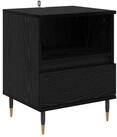 vidaXL Nachttisch Nachttisch Schwarz Eichen-Optik 40 x 35 x 50 cm Holzwerkstoff