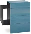 Vladon Nachttisch Queens (Nachttischschrank mit 2 Schubladen, und 1 seitlichem...