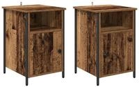 vidaXL Nachttisch Nachttisch 2 pcs Altholz 40 x 42 x 60 cm Holzwerkstoff (2-St)