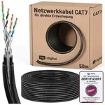 HB-DIGITAL Kabel CAT 7 Outdoor AWG23 Netzwerkkabel, Netzwerkstecker, (5000 cm),
