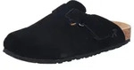 Rieker Clog Pantolette, Hausschuh, Sommerschuh mit Klettriemchen schwarz 36 EU