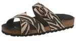 VERBENAS RUBI ZEBRA Pantolette Sommerschuh, Strandschuh, Hausschuh mit...