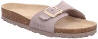 Pantolette ROHDE "SUNNYS N11", Damen, Gr. 39, beige (hellbeige), Veloursleder, Schuhe