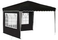 vidaXL Partyzelt Pop-up Partyzelt 288 x 288 x 245 cm Schwarz Oxford-Stoff