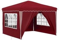 vidaXL Partyzelt Pop-up Partyzelt 288 x 288 x 245 cm Bordeauxrot Oxford-Stoff