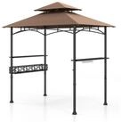 COSTWAY Grillpavillon, 242 x 153 x 250 cm BBQ Pavillon