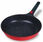STONELINE Bratpfanne SMART 28 cm, rot, abnehmbarer Griff, Induktion,...