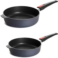 WOLL Pfannen-Set Diamond Lite Schmorpfannen 28 cm & 24 cm, Aluminiumguss