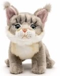 Uni-Toys Kuscheltier Maine-Coon-Katze, sitzend - braun od. grau - 18 cm (H&ouml;he) -