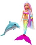 SIMBA Anziehpuppe Steffi Love, Mermaizing, mit leuchtender Schwanzflosse