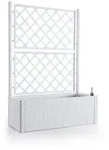 Kreher Spalier in Rattan Optik in Wei&szlig; (Gr&ouml;&szlig;e w&auml;hlbar) 100 cm