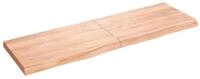 vidaXL Regal Wandregal Hellbraun 160x50x(2-6) cm Massivholz Eiche Behandelt,...