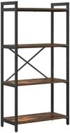 vidaXL B&uuml;cherregal B&uuml;cherregal Ger&auml;ucherte Eiche 60 x 30 x 120 cm Holzwerkstoff,