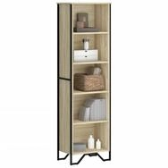 vidaXL B&uuml;cherregal NA B&uuml;cherregal Standregal Bodenregal Sonoma Eiche 50x31x169 cm