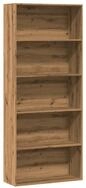 vidaXL Regal NA B&uuml;cherregal Artisan-Eiche 80x30x189 cm Spanplatte