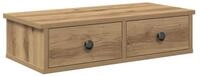 vidaXL Regal Wandregal mit Schubladen Artisan-Eiche 60x28x15cm Holzwerkstoff,...