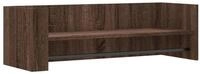 vidaXL Regal Wandregal Braun Eichen-Optik 100x35x30,5 cm Holzwerkstoff, 1-tlg.