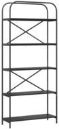vidaXL B&uuml;cherregal B&uuml;cherregal Schwarz Eichen-Optik 80 x 30 x 183 cm Holzwerkstoff,
