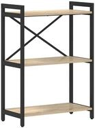 vidaXL B&uuml;cherregal B&uuml;cherregal Sonoma-Eiche 60 x 30 x 85 cm Holzwerkstoff, 1-tlg.