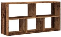 vidaXL Regal Wandregal Altholz-Optik 100x25x50 cm Holzwerkstoff, 1-tlg.