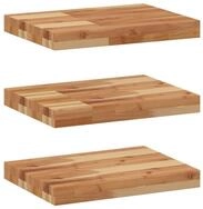 vidaXL Regal Schweberegale 3 Stk. 40x30x4 cm Massivholz &Ouml;lbehandelt, 3-tlg.