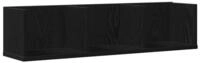vidaXL Regal Wandregal Schwarz Eichen-Optik 75 x 18 x 18 cm Holzwerkstoff,...