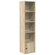 vidaXL B&uuml;cherregal B&uuml;cherregal Sonoma-Eiche 31x24x127 cm Holzwerkstoff, 1-tlg.