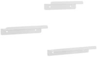 vidaXL Regal Wandregale 3 Stk. Silbern Edelstahl, 1-tlg.